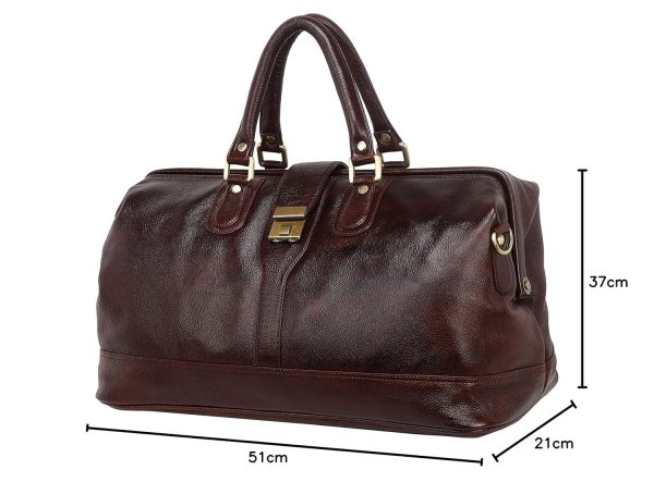 Leather Duffle Bag for Travelling - Image 6