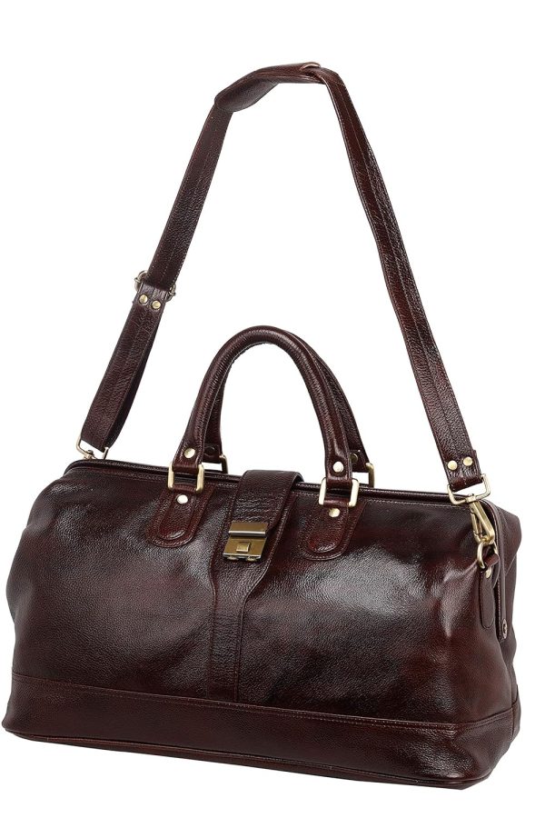 Leather Duffle Bag for Travelling - Image 2
